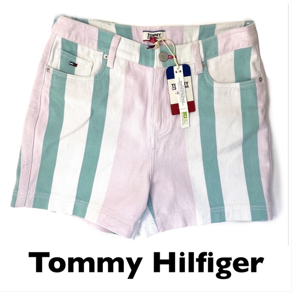 tommy hilfiger mom shorts